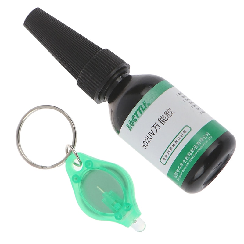 10G 502 UV pegamento curado adhesivo cristal transparente vidrio dedicado herramientas de reparación