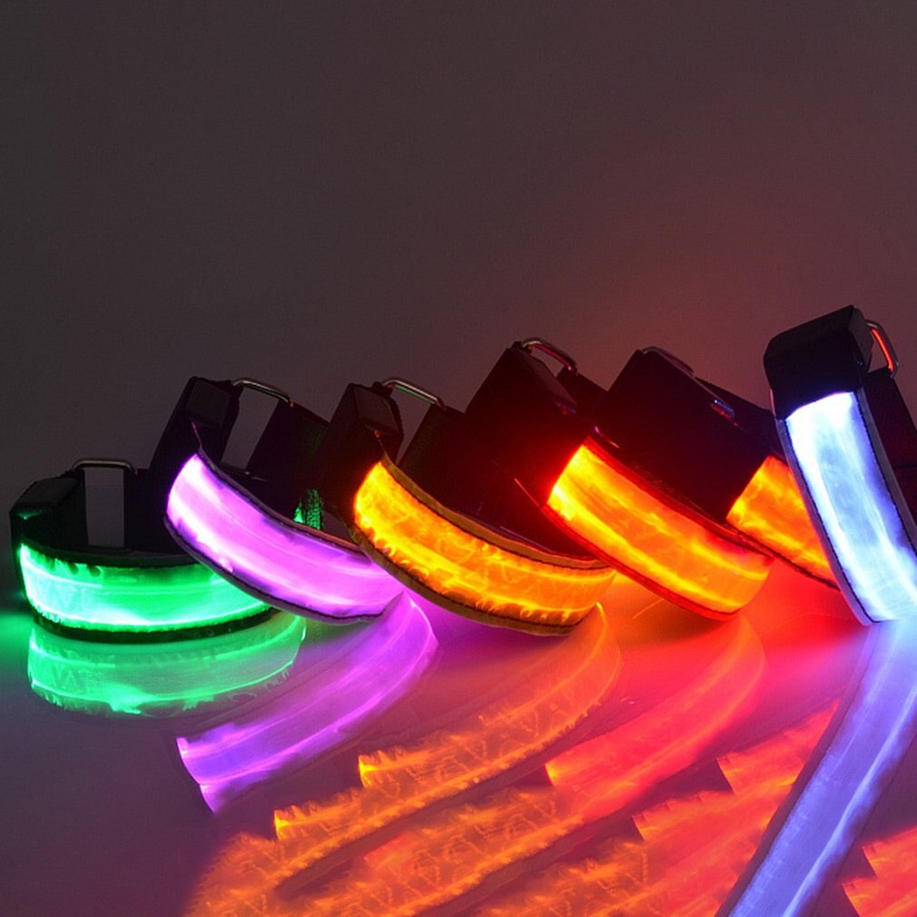 LED brassards éclairage vélo LED brassard lumineux sécurité Portable sport patinage partie brassard lampe bras ceinture