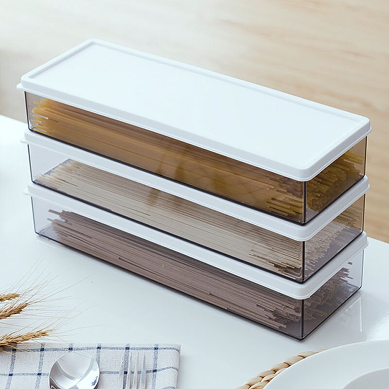 Kitchen Pasta Storage Box Rectangular Sealed Box Containing Measuring Tank Rectangular Storage Box