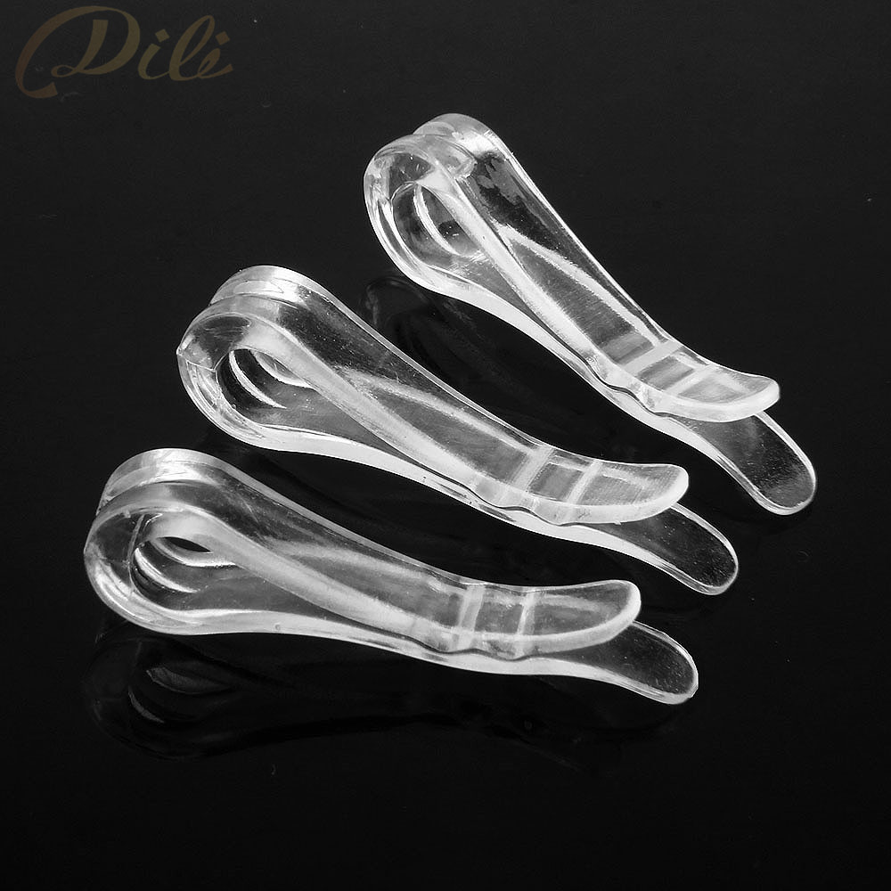 200 stück Kunststoff Hemd Clips Weißes Hemd Stift Kleidungsstück Verpackung Socken Paket Clips transparent
