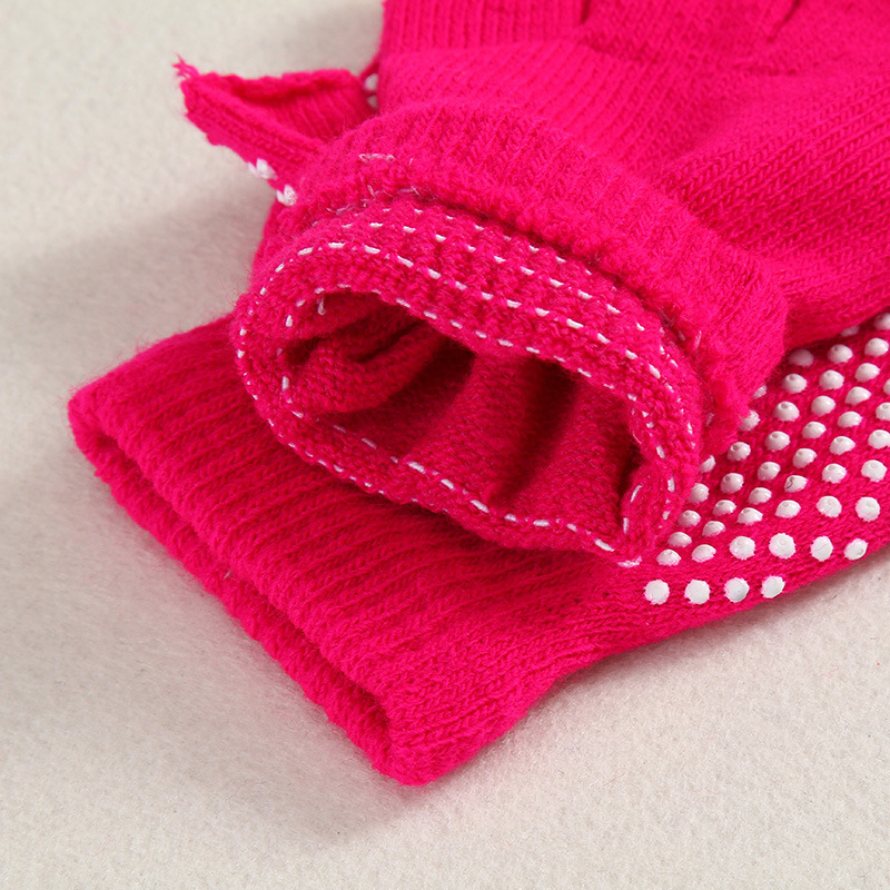 Women Sport Glove Cotton Half Finger Yoga Gloves Yoga Necessary Cotton Anti Slip Yoga Gloves Fingerless Gloves for Pilates