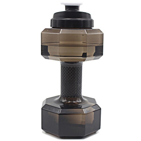 2200mL Portable Water Dumbbell Large Capacity Water Filled Dumbbells Weights for Fitness Home Gym Training Adjustable Dumbbells: Gray