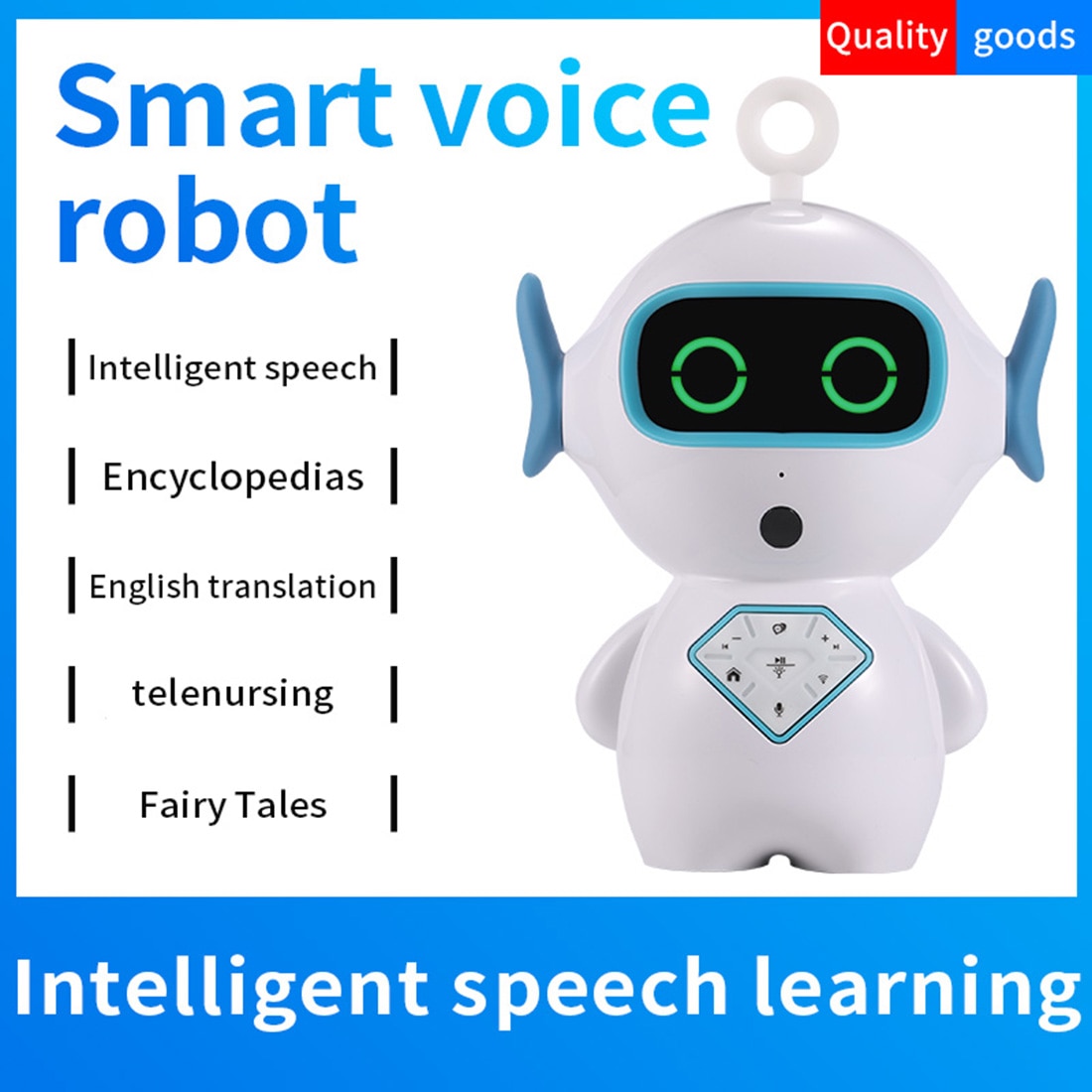 Kinderen Interactieve Spraakherkenning Robot Intelligente Begeleiden Speelgoed Smart Robot Muziek App Voice Chat Storytelling Voor Kids