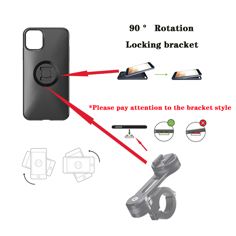 Motorrad Halterung praktisch Schutz fallen Anti Vibration Schutz schnell sperren Für IPhone 7 8 11 12 13 14 15 Profi Max