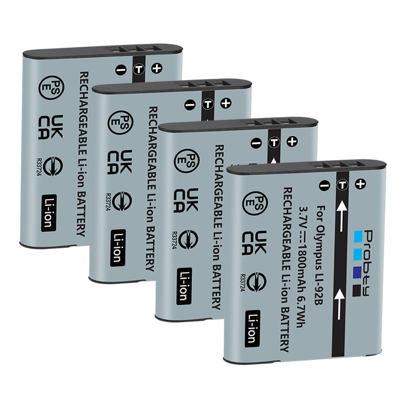 1800mAh Li-90B Li-92B Battery for Olympus Li 90B Li92B Tough TG-4 TG-6 TG-5 TG-2 TG-1 IHS SH-1 SH-2 SH-60 SH-50 IHS, SP-100: Yellow