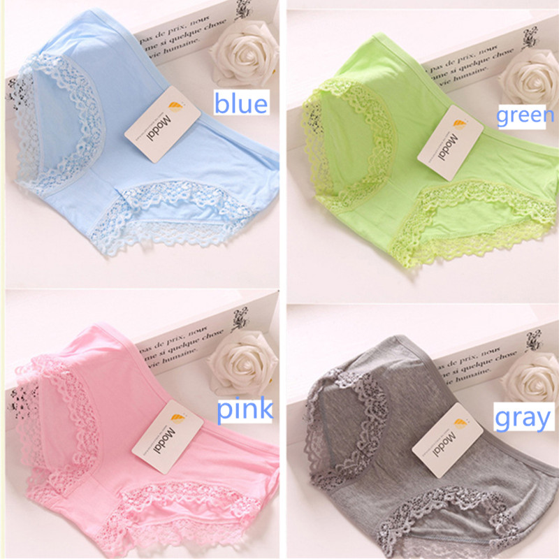 8pcs Laciness Girl Shorts Briefs Modal Cotton Buds Lace Underpants Slim Panties Girls Teenagers