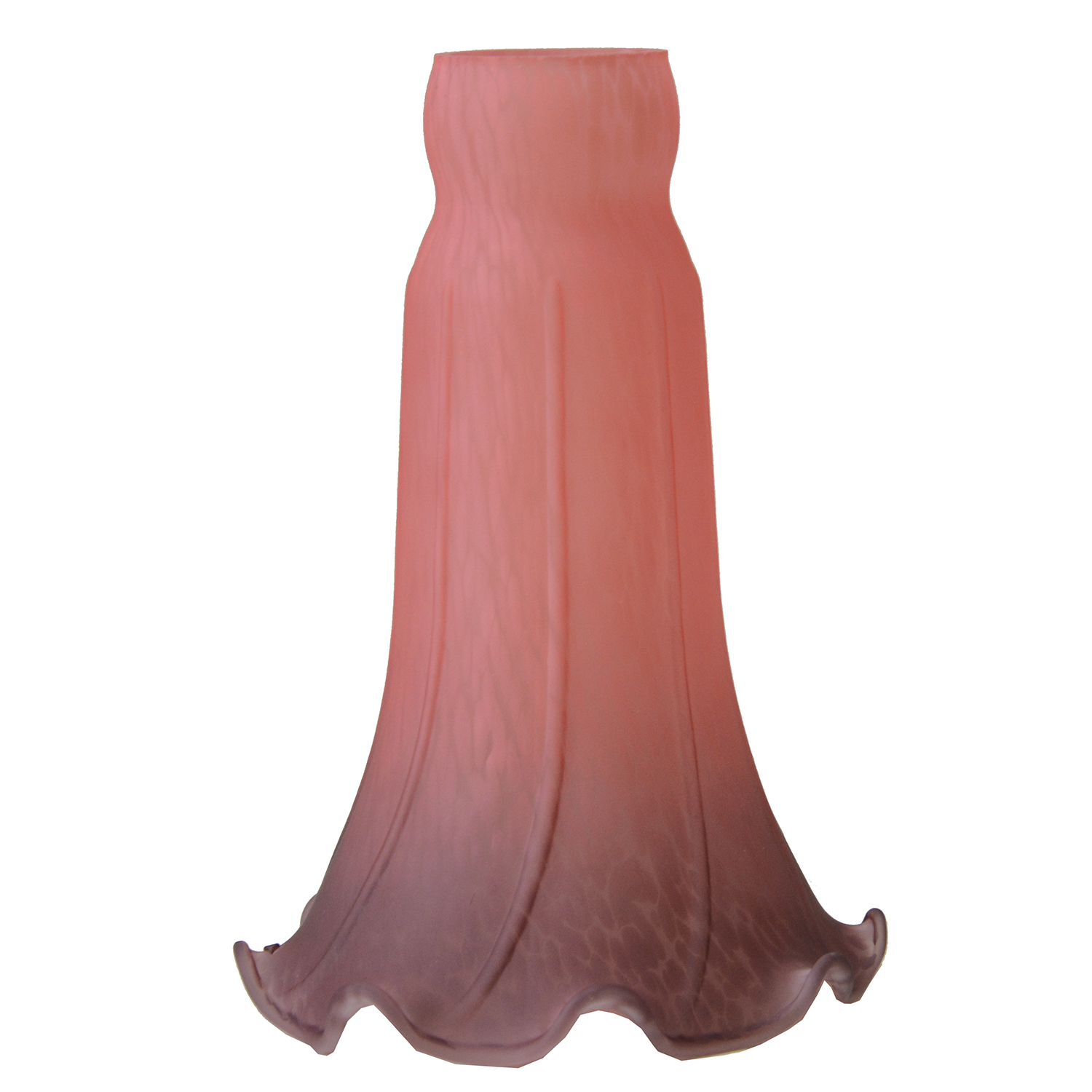 Pond Lily Lamp Shade Glass Lampshade 4" Wide 6" Tall 1.5" White Blue Rosy Yellow Green Peach Purple Amber Pink: Beige