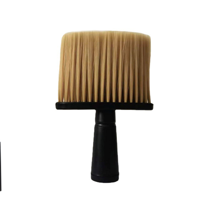 Cepillo de pelo suave para el cuello y la cara, plumero de peluquería, corte de pelo roto, cepillo de limpieza para Barbero, herramienta de peinado de peluquería: Azul