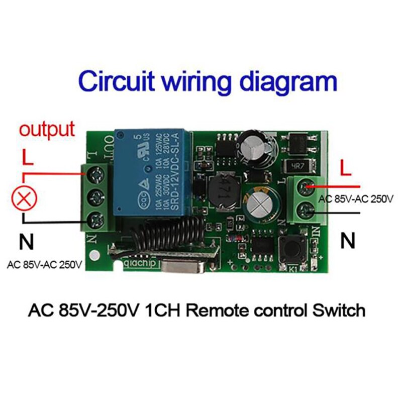 Wireless Wall Switch - Remote Control Transmitter & Receiver for Smart Home Lighting