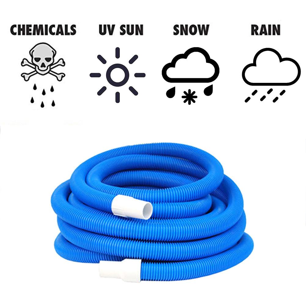 Swimming Pool Vacuum Hose with Swivel Cuff 1.5 Inch Swimming Pool Double Layer Suction Pipe Cleaning Accessories