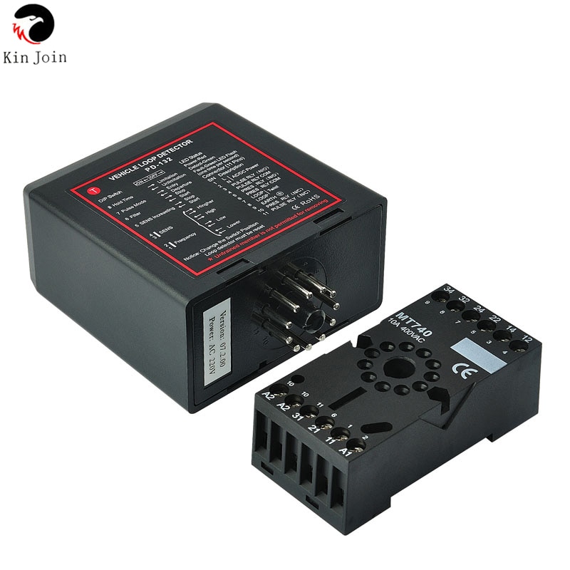 Sistema De aparcamiento De coche, Detector De bucle De un solo canal PD132 con el mejor precio/Detector De Lazo Inductivo 12VDC 24VDC 220VAC