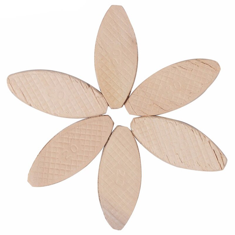 100Pcs No.20# Assorted Wood Biscuits for Tenon Machine Woodworking Biscuit Jointer