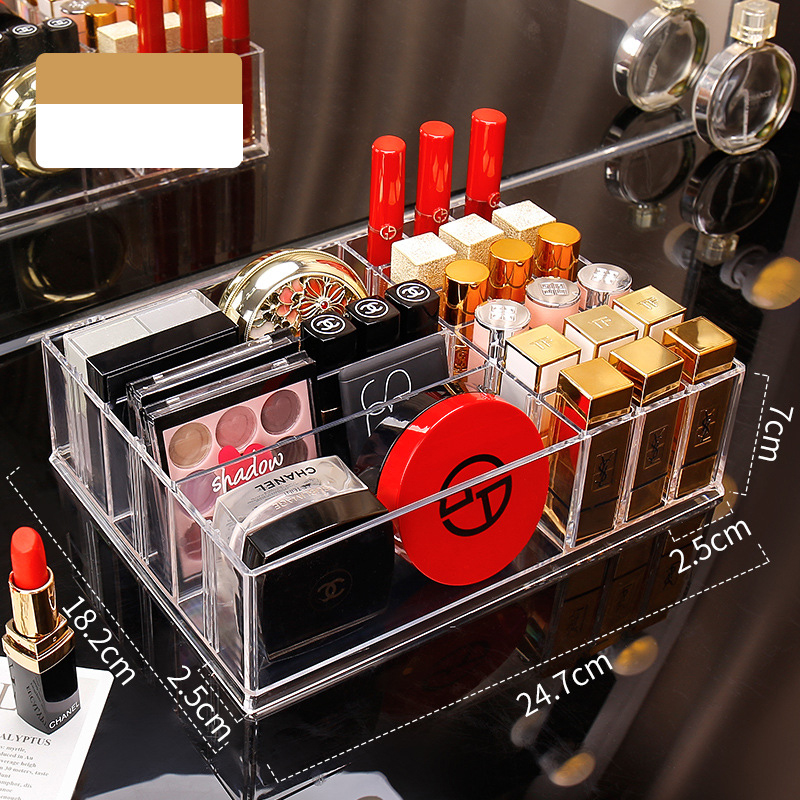 Clear Large Makeup Holder Eyeshadow Palette Storage Organizer Cosmetic Stand Multifunctional Lipstick Storage Box: Burgundy