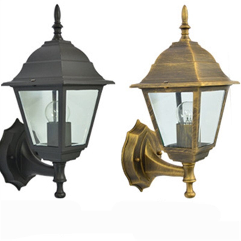 Vattentät amerikansk led vägg veranda lampor utomhus trädgård gata villa lampa gång balkong korridor vintage krans dekor