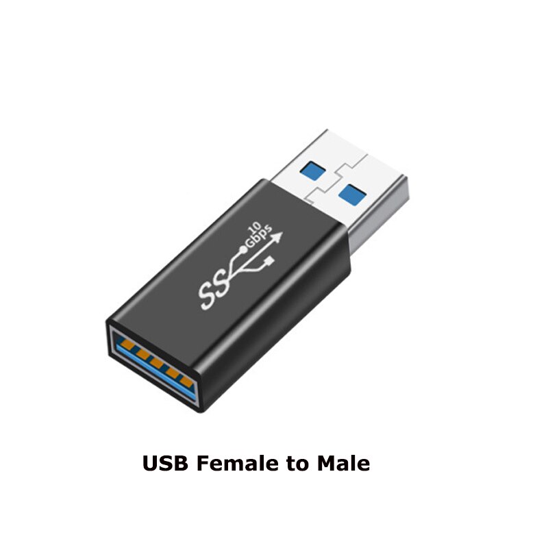 1pcs Micro usb3.0 90/180 Degree Right Angle USB 3.1 Type C Male To Female USBC female to female male to male Converter Adapter: NO.12