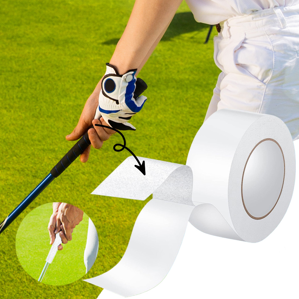 Ruban adhésif double face pour poignée de club de golf, adhésif de préhension, longue durée, rouleau de ruban adhésif imperméable, accessoires de poignée de golf