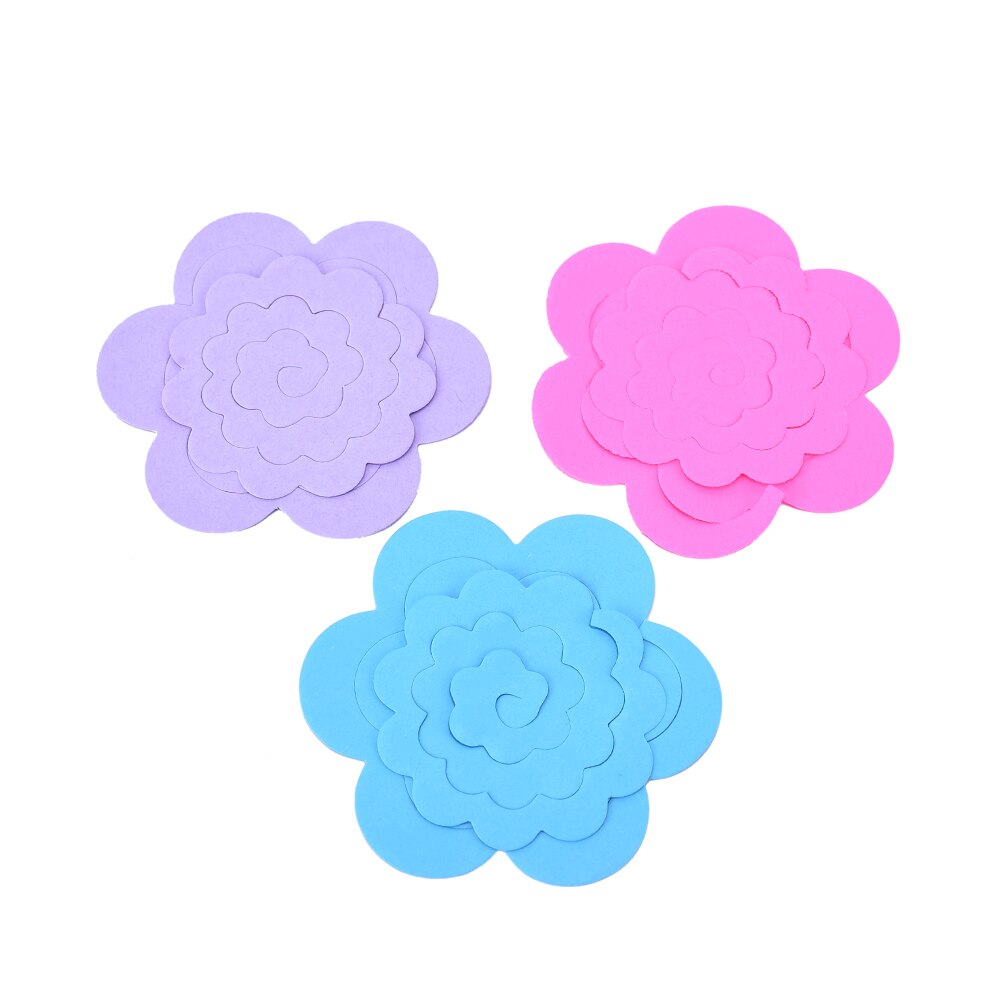 22pcs/lot Two Sizes Paper Quilling Flowers Rose Paper Diy Handmade Material Accessories Paper Material