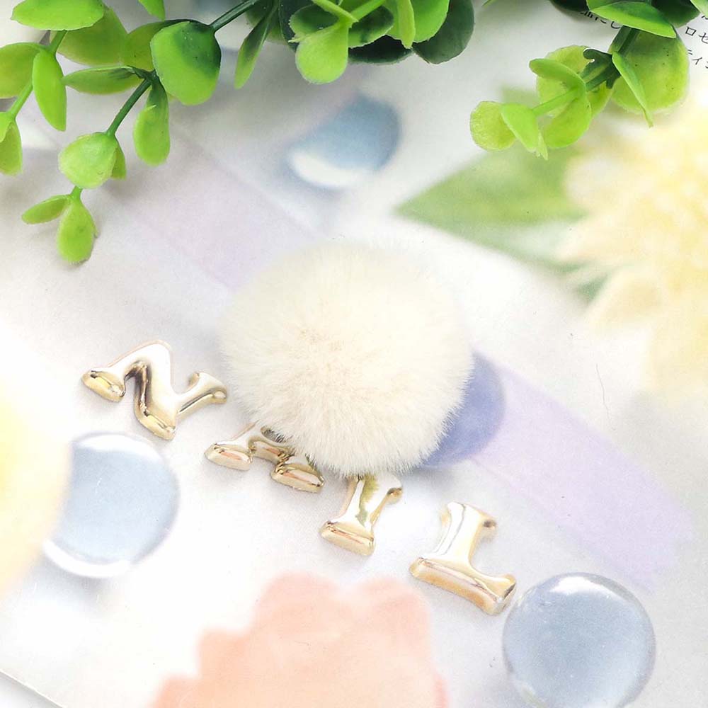10 stk / posere 3-6cm pomponger fluffy plysjball mykt kunstig hår ball farge pompong diy sko lue bag klestilbehør: 4 cm kremhvit
