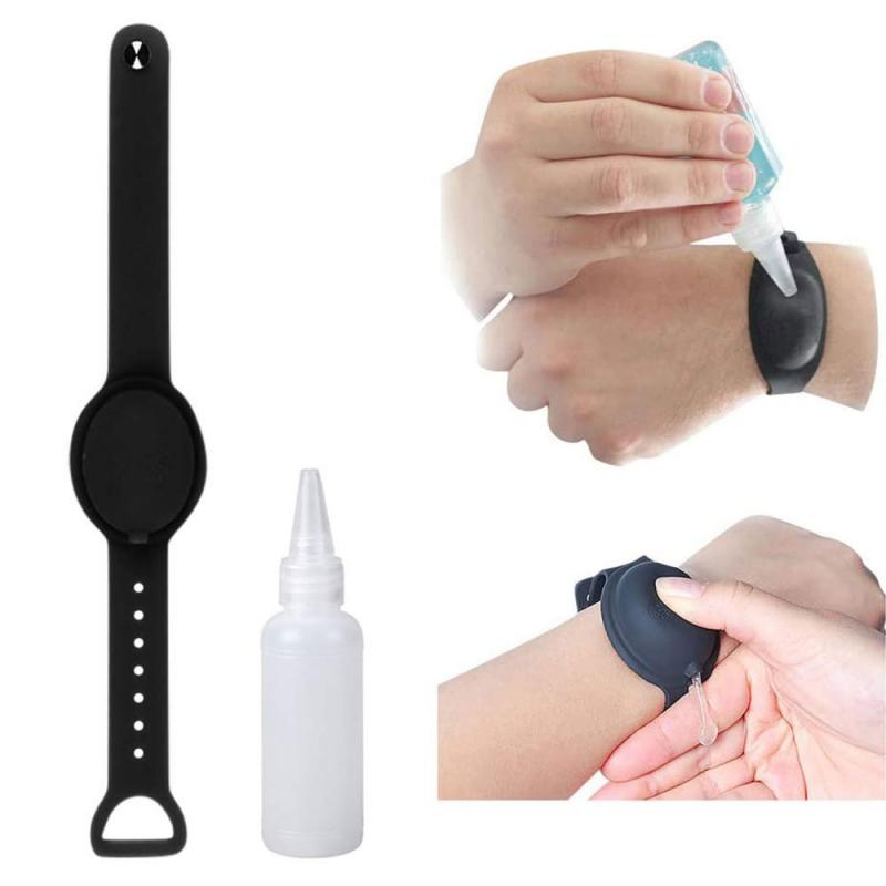 Silicone Extérieur Désinfectant Bracelet Antiseptique Pour Les Mains Portable Bracelet Désinfectant pour les mains Sous-Emballage Distributeur De Savon