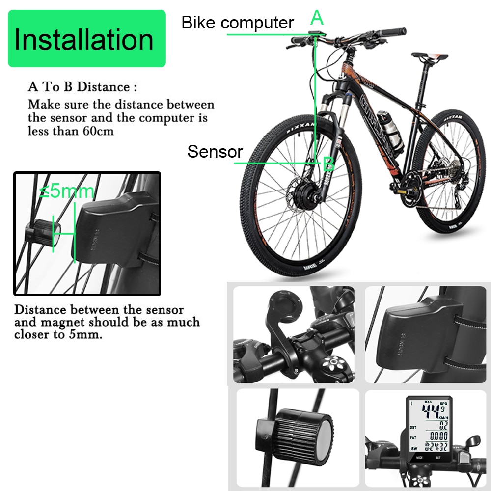 Wasserdichte Fahrrad Computer Drahtlose Und Verdrahtete MTB Fahrrad Radfahren Kilometerzähler Stoppuhr Tacho Uhr 2,8 zoll LED Digital Bewertung