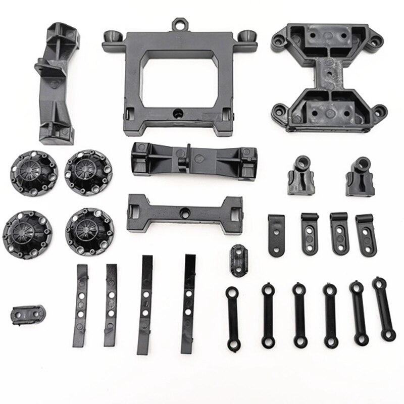 Voor Wpl Rc Auto Accessoires Diy 4-Wiel Trailer Truck Gaz Truck Auto Deel Vervanging (Geel)