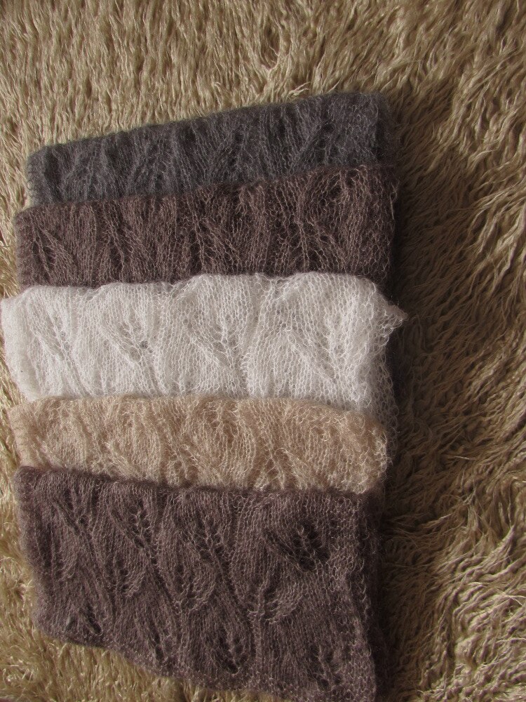 Mohair Gehaakte Baby Meisje Jongen Wrap Knit Baby Inbakeren Deken Pasgeboren Foto Props Gebreide Stretch Wrap Fotografie Props