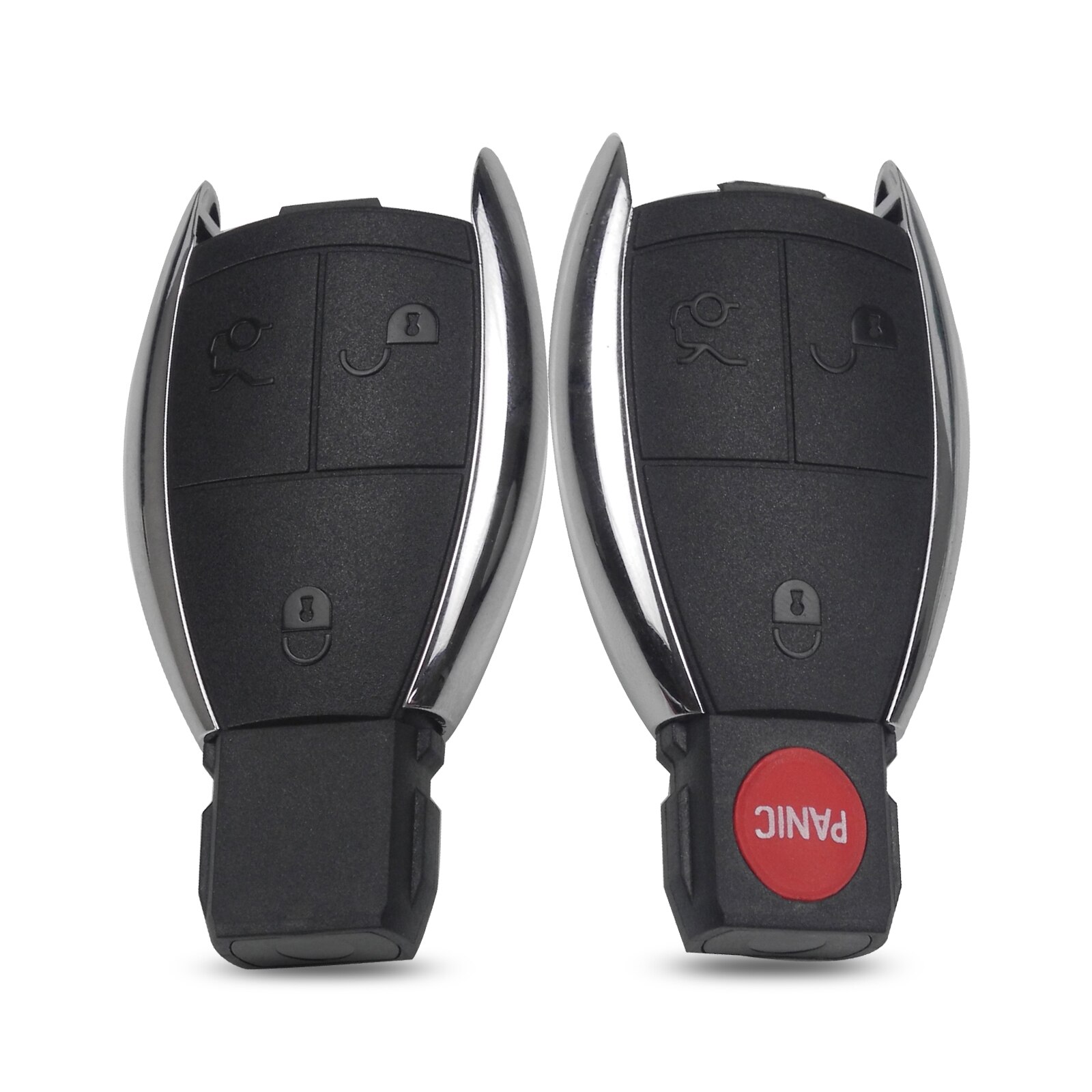 Bilchave 3/4 Knoppen Keyless Cover Auto Remote Smart Key Shell Fob Voor Mercedes Benz W203 Key Case Vervanging