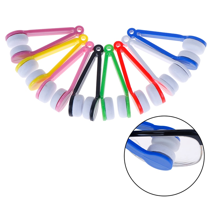 Sun Glasses Glass Cleaner Cleaning Limpiador Brochas Spectacles Clean Brush Tool Mini Eyeglass Sunglasses Cleaner