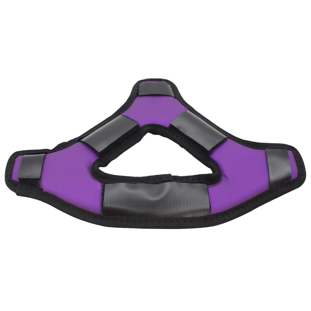 Fácil instalar couro do plutônio durável realidade virtual macio gravidade pressão equilíbrio cabeça cinta almofada para oculus quest vr fone de ouvido: Purple