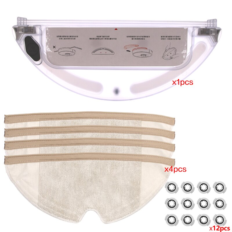 Harja moppi liinat hepa-suodatin xiaomi roborock  s5 s6 s60 s50 s55 t6 t4 t61 mijia  s1 xiaowa  e25 e35 pölynimurin lisävarusteet: N