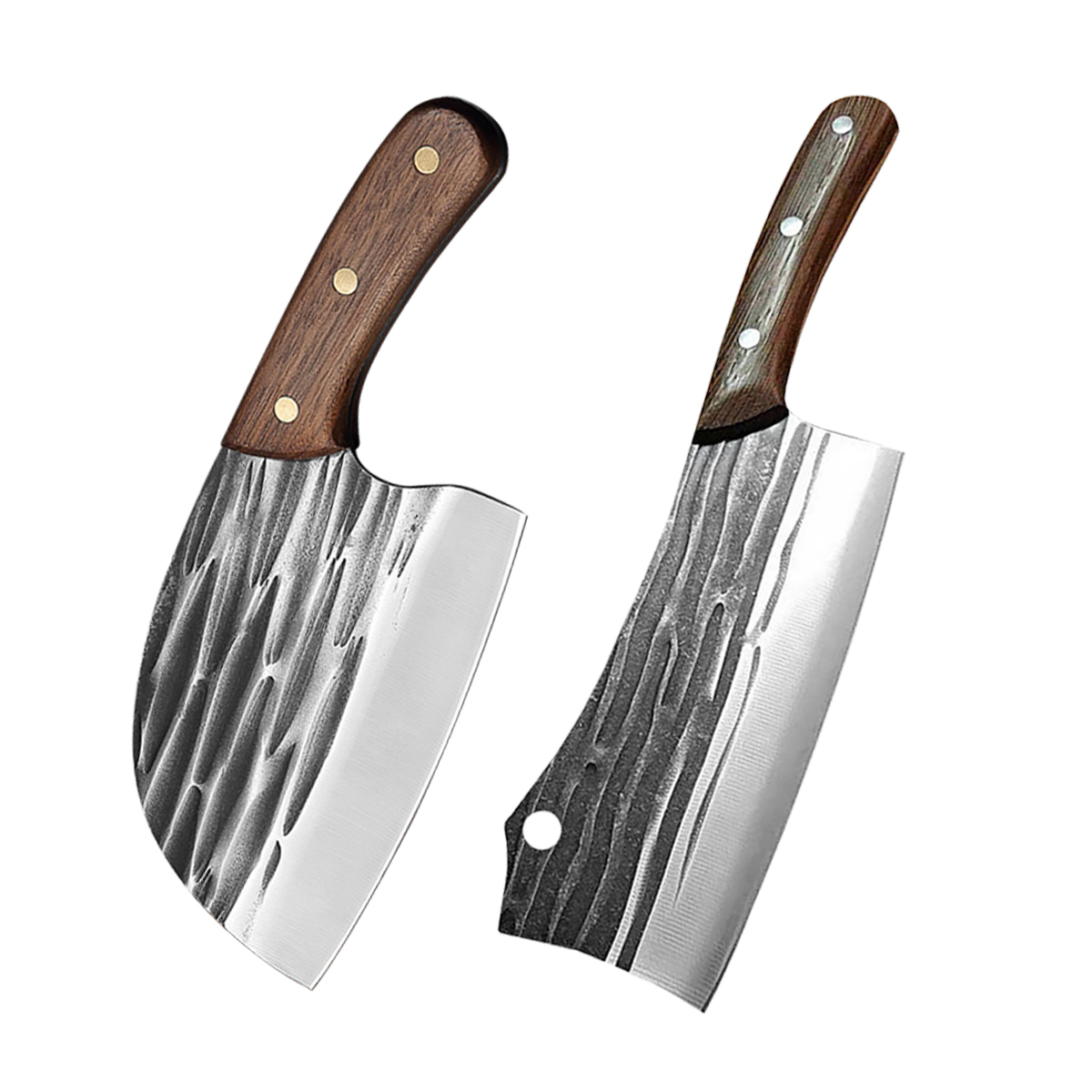 Stainless Steel kitchen knives Chef Knife Hand-forged Butcher Knife Meat Vegetables Slicing Cleaver High Hardness Utility knife: kitchen knife AE