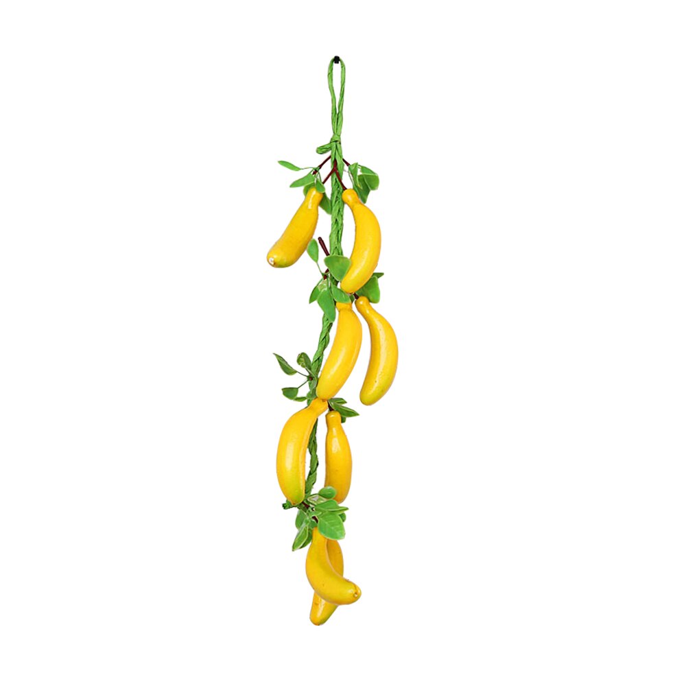 Décoration artificielle en Fruits citron banane pêche | Orange mangue grenade pour maison Restaurant jardin Simulation de plantes: Banana