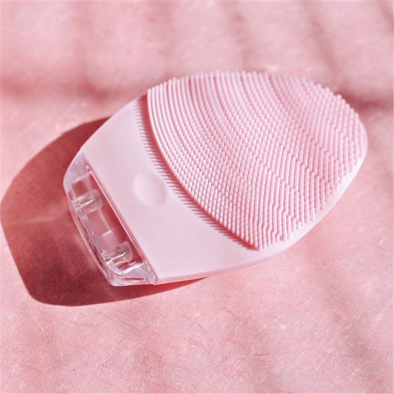 Elektrische siliconen gezichtsreiniger, ultrasone gezichtsmassageborstel, dieptereiniging, vibrator, make-up verwijderaar