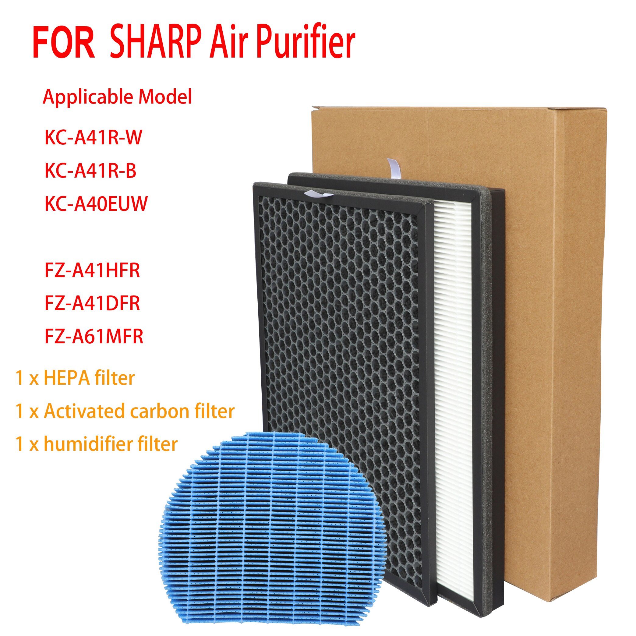 Para sharp KC-A41R-W KC-A41R-B purificador de ar hepa sharp FZ-A41HFR FZ-A41DFR FZ-A61MFR