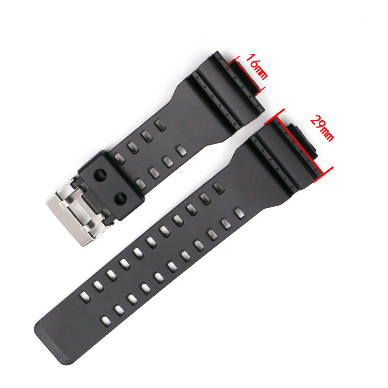 Watch Accessories Rubber Strap Men's Pin Buckle Resin Watch Strap Suitable for Casio G-shock GD120 GA100 GA110 GA400 watch band