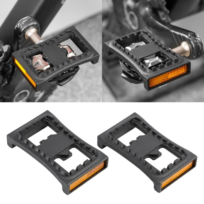 Par de adaptadores de pedal SMPD22 M540 M520 para tacos SPD adecuados para sistemas de pedal planos MTB