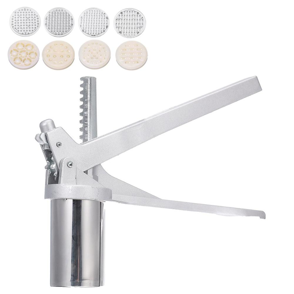 Manual Noodle Maker Press Pasta Machine Crank Cutter Fruits Juicer Cookware With 7 Pressing Noodle Moulds Making Kitchenware
