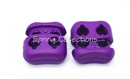 Bouchon à bascule de verrouillage en plastique, 20 pièces, 16x17mm, multicolore, Double trous (dia.4 mm), accessoires pour vêtements: color 1