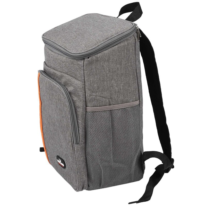 WEYOUNG Large Capacity Leak Proof Men Woman Thermal Insulated Cooler Shoulder Backpack Picnic Bag,1 Pcs,Gray