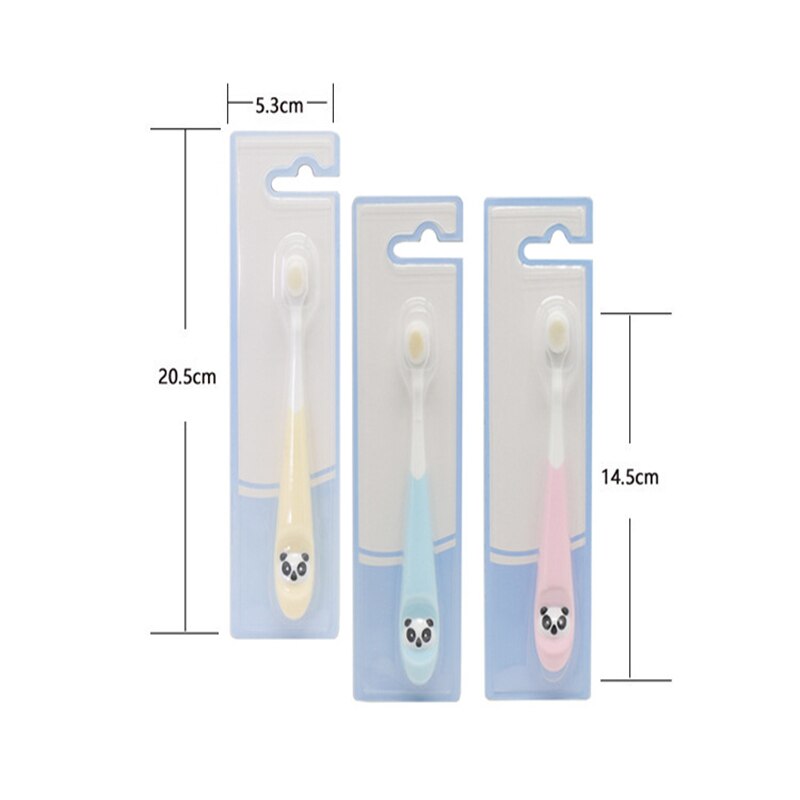 Bebê bonito macio-cerdas escova de dentes para crianças dentes dos desenhos animados treinamento animal escovas de dentes do cuidado dental do bebê escova de dentes