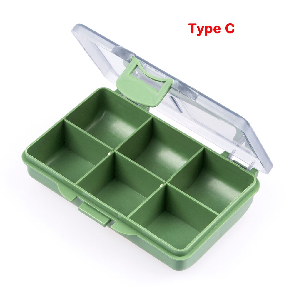 14 Compartments Fishing Tackle Box Bait Lure Hooks Storage Case Fishing Tool Tackle Sorting Box for Pesca: Type C