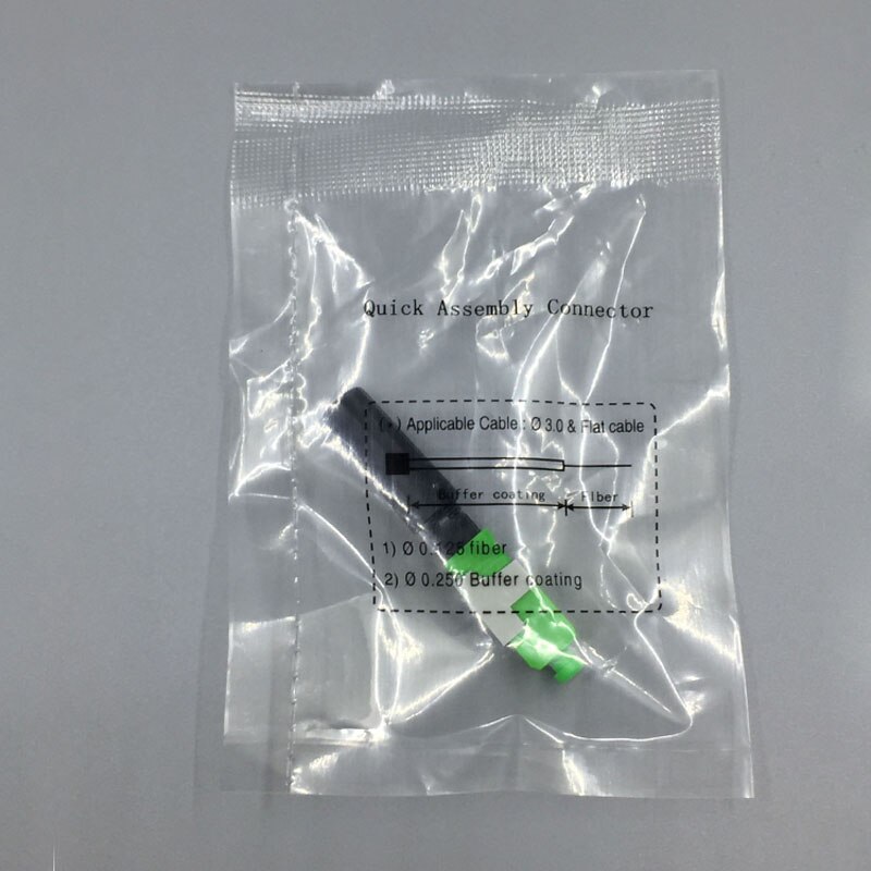 10pcs FTTH SC APC fast connector FTTH pre-bur fiber optic quick connector SC APC FTTH Fiber Optic Fast Connector SC Connector