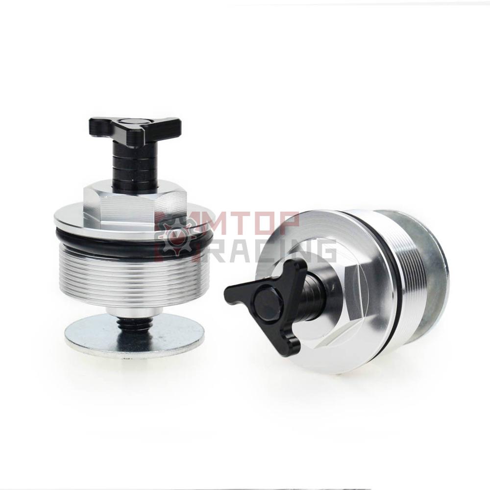 Tapa de horquilla de precarga para Yamaha XT660 43mm, pernos de horquilla triajustables