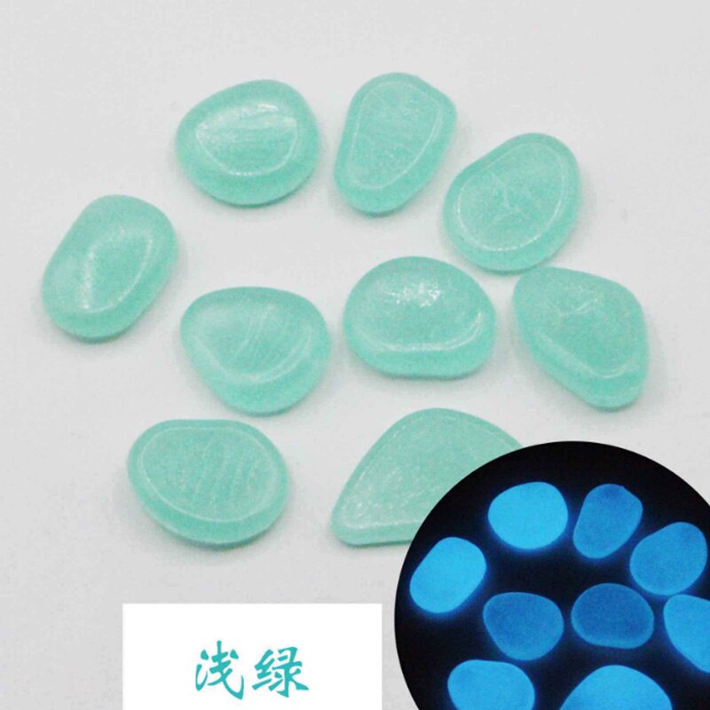 20 Pcs Gesimuleerde Kasseien Game Stukken Fluorescentie Acryl Onregelmatige Steen Voor Glow In The Dark Speelgoed: 10