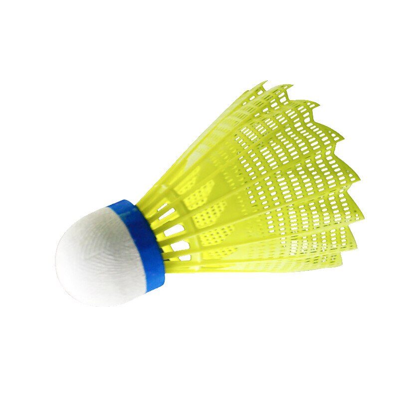 12 stk / tønde superstærk nylonplastik badminton slidbestandig fitness træning hvid gul lyserød fjerbold valgfri