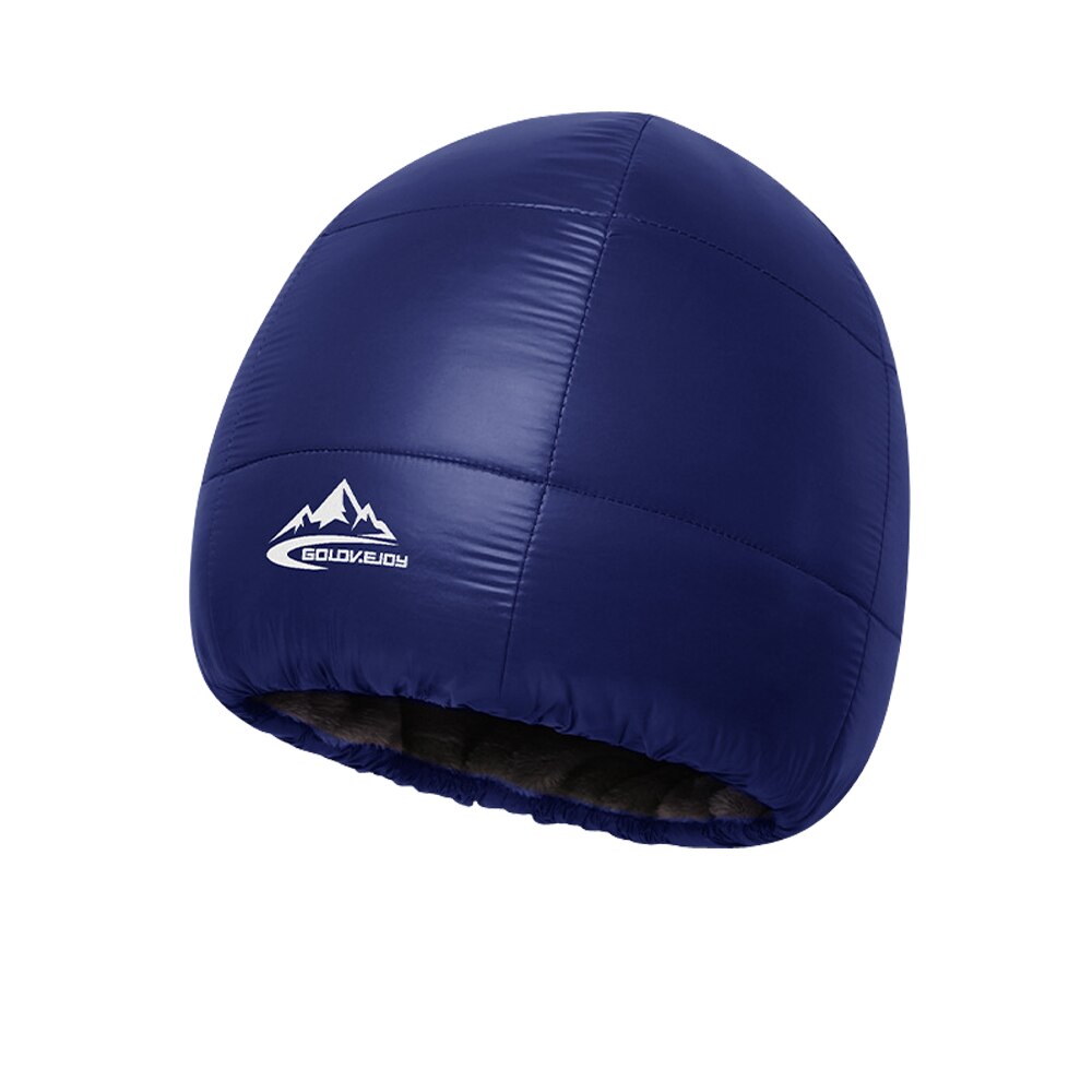 L.Mirror 1 Uds. Gorro de invierno para esquiar resistente al viento y al agua al aire libre, gorro de terciopelo para esquiar y esquiar, accesorios para esquiar al aire libre: Navy blue