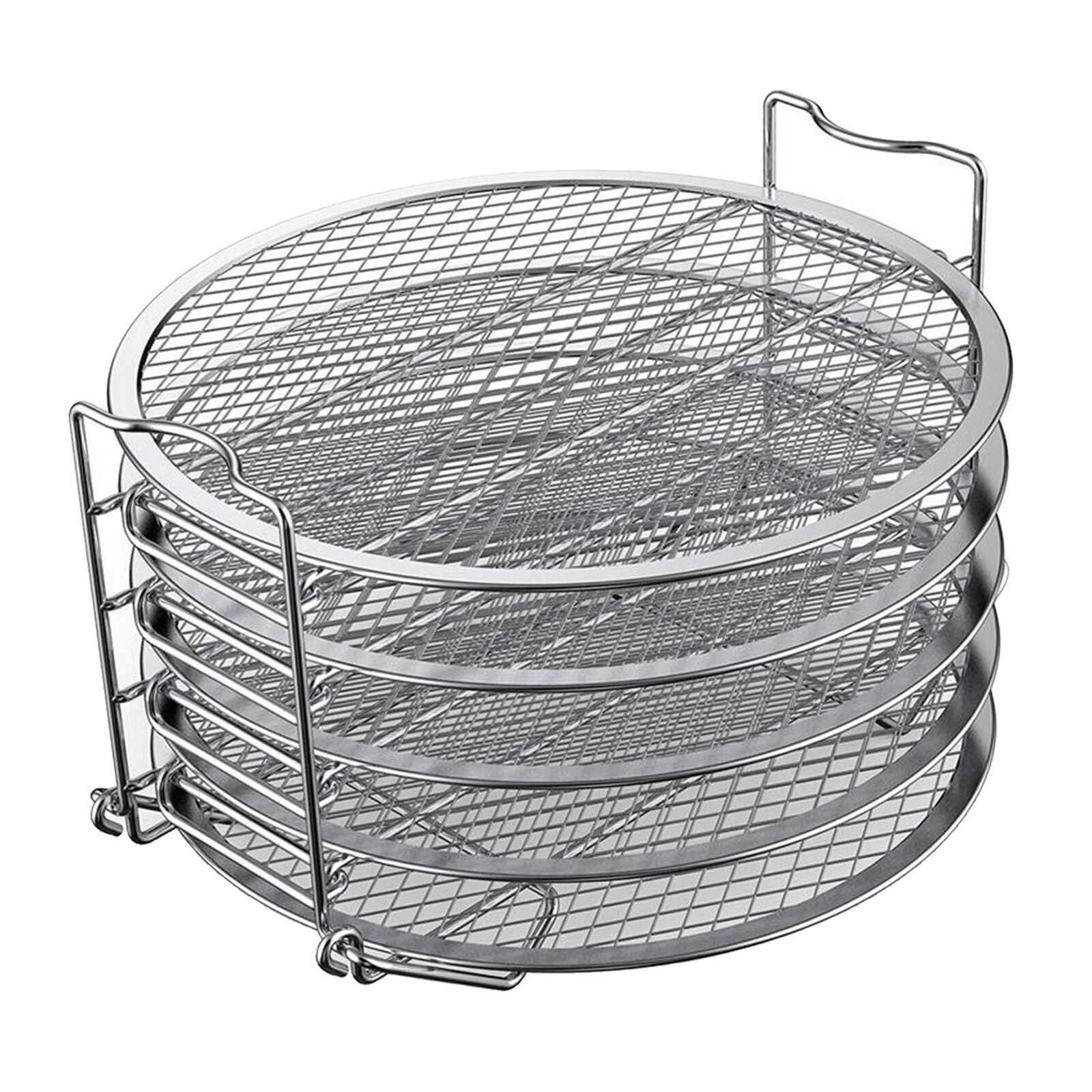 Rejilla deshidratadora de cocina, cinco capas apilables, estante de soporte para cocina a presión, freidora de aire, utensilios para deshidratar alimentos