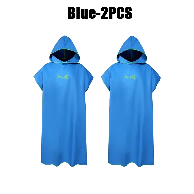 Microfiber handdoek met capuchon Heren Dames voor zwemmen Strand Reizen Sneldrogend Veranderend gewaad Cape Badhanddoek Badjas Surfponcho Sauna Spelen: Paars
