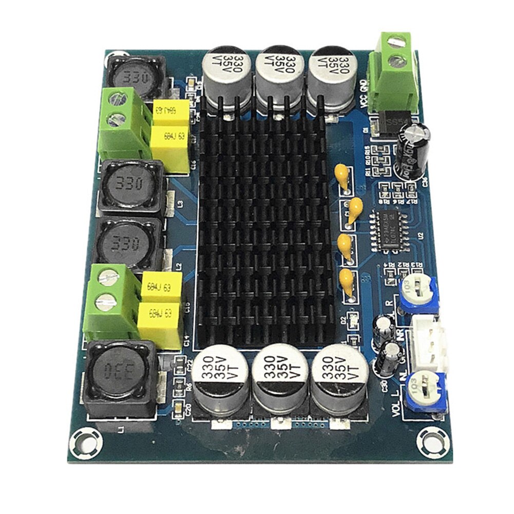 2x120W Amplifier Board - Digital Audio Power Module - Dual Channel Sound - Compact Electronic Component
