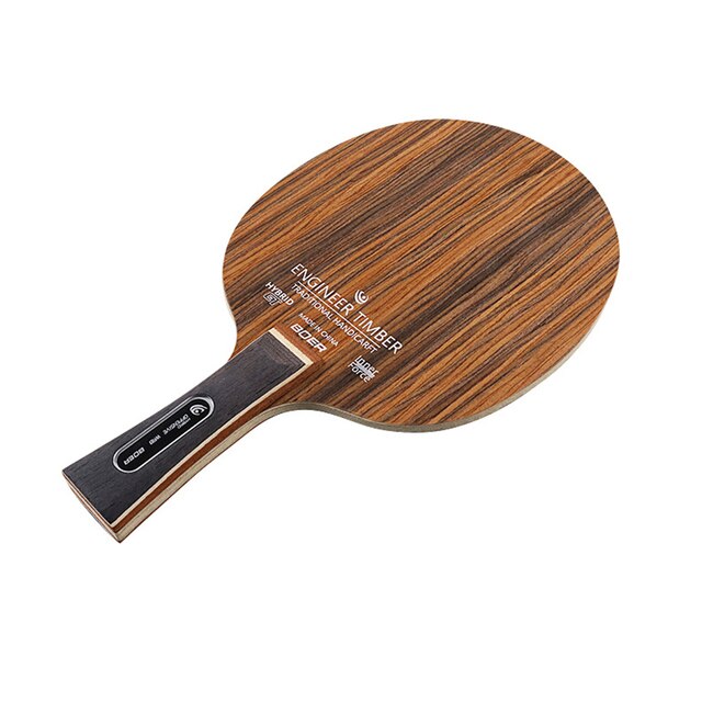 Table Tennis Racket Bottom Plate 5 Ply Ping Pong Blade Paddle Long Handl Horizontal Racket Pure Wooden Table Tennis Racket: Dalbergia